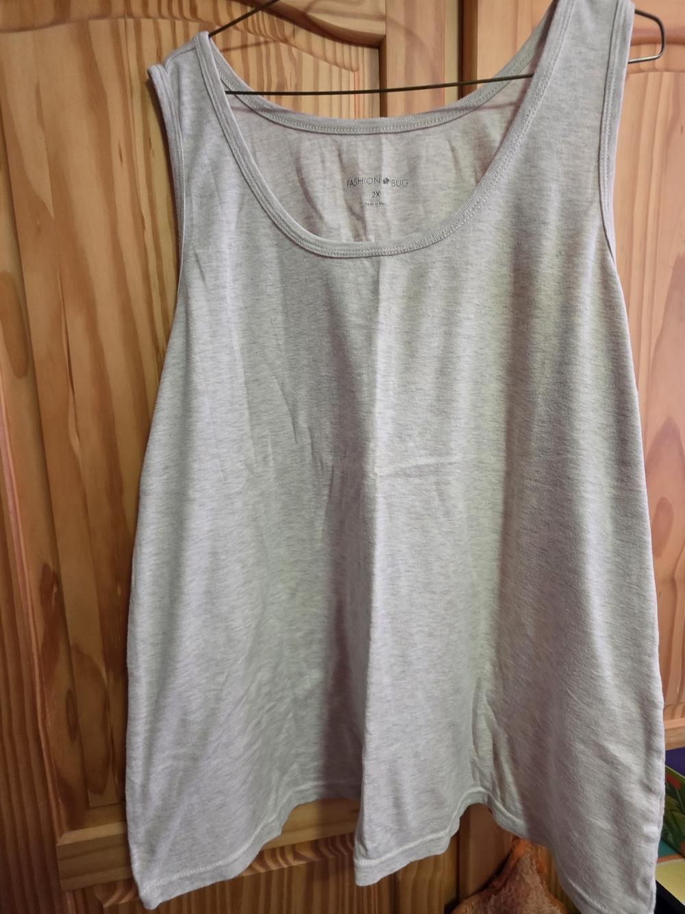Fashion Bug Gray Scoop Neck Tank Top - Light Gray
